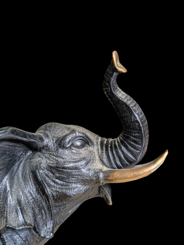 Large Cold Painted Bronze Elephant - Image 3
