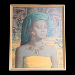 Vintage Tretchikoff Framed Print – Zulu Girl c.1950s