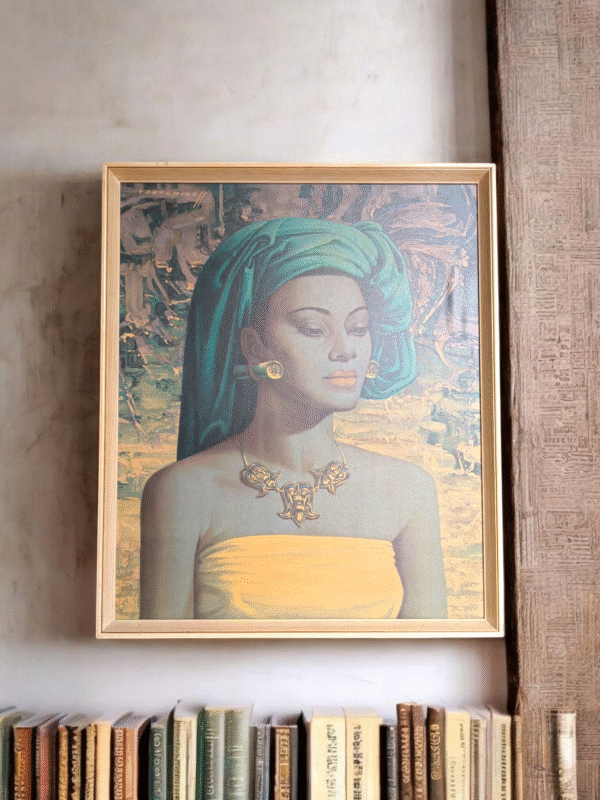 Vintage Tretchikoff Framed Print – Zulu Girl c.1950s - Image 2