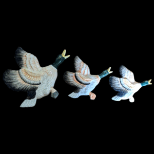 Set Of Three Flying Duck Wall Plaques