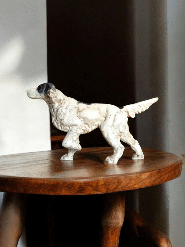 Rare Hubley Cast Iron Pointer Dog Door Stop - Image 2