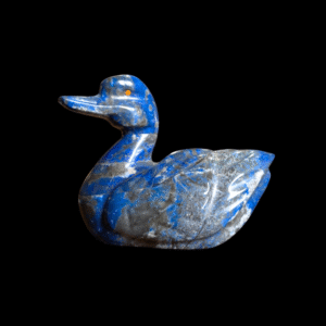 Heavily Carved Lapis Lazuli Duck