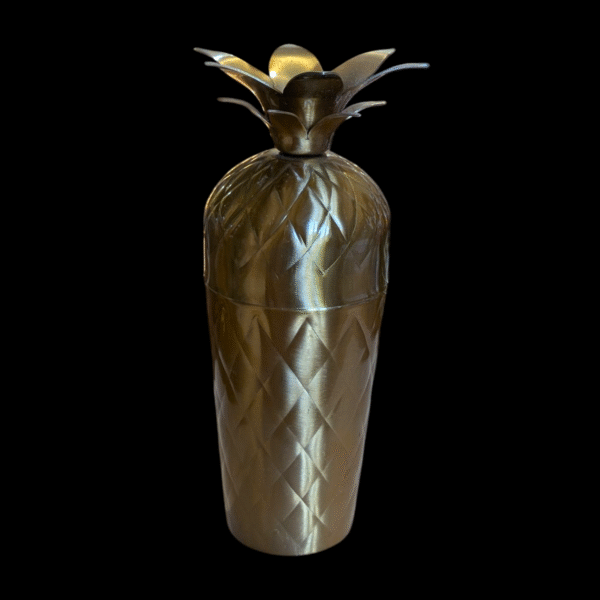 Mid Century Brass Pineapple Cocktail Shaker - Image 2