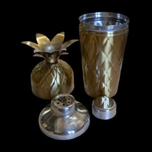 Mid Century Brass Pineapple Cocktail Shaker