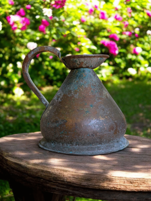 Large Antique Copper Ale Jug - Image 2