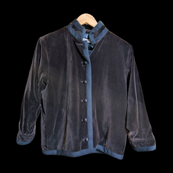 Vintage Yves Saint Laurent 1970's Velvet Jacket - Size 42