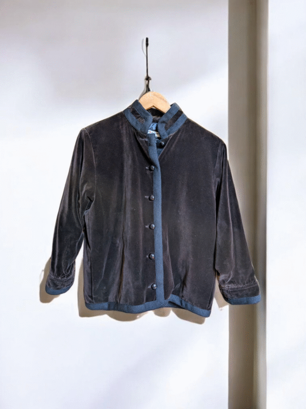 Vintage Yves Saint Laurent 1970's Velvet Jacket - Size 42 - Image 2