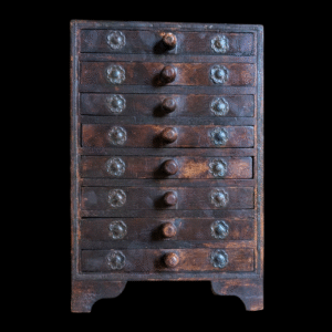Antique Chinese Apothecary Drawers with Metal Mounts