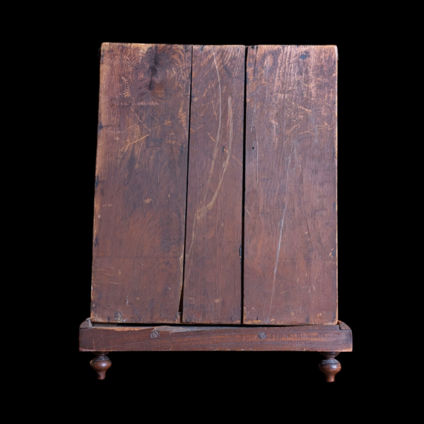 Victorian Panel-Backed Flame Mahogany Miniature Scotch Chest with Bone Inlay - Image 5