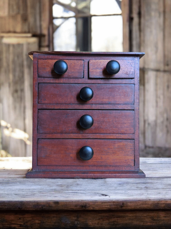 19th Century Mahogany Apprentice Chest of Drawers - Image 4