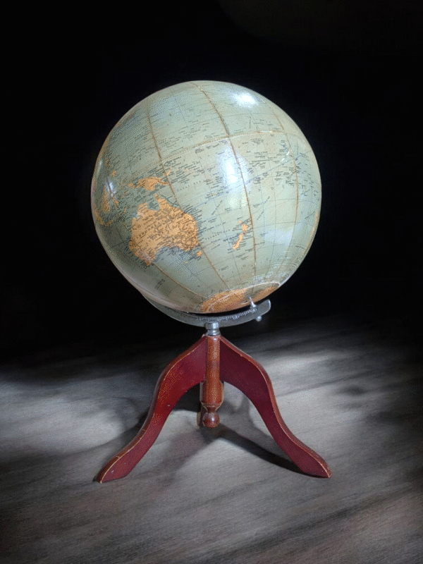 1950s Philips Globe on Tripod Base – Mid Century Educational Display - Image 2