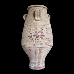 Large Antique Hand-Thrown Terracotta Urn – Weathered Patina & Classical Form