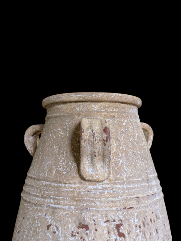 Large Antique Hand-Thrown Terracotta Urn – Weathered Patina & Classical Form - Image 2