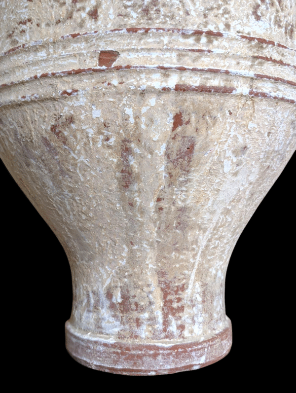 Large Antique Hand-Thrown Terracotta Urn – Weathered Patina & Classical Form - Image 4