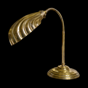 Vintage Brass Shell Adjustable Desk Lamp