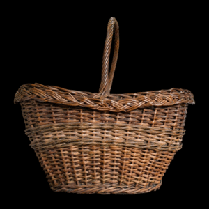 Early 20th Century Edwardian Wicker Picnic Basket