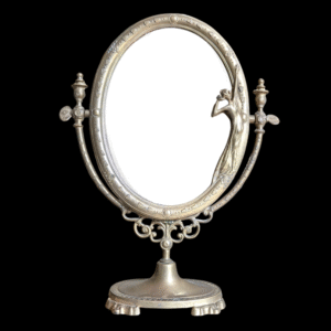 Brass Framed Art Nouveau Vanity Mirror