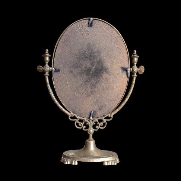 Brass Framed Art Nouveau Vanity Mirror - Image 2
