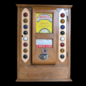 Vintage Rotolite Penny Arcade Machine – For Restoration (Not in Working Order)