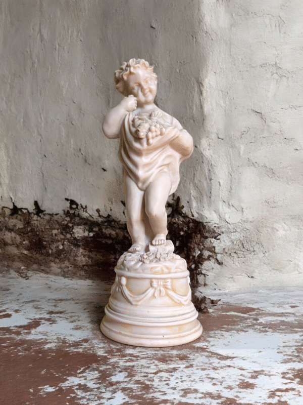 Alabaster Putti Sculpture - Image 2