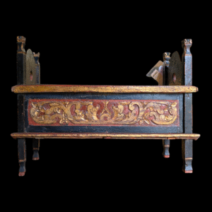 1900s Oriental Hand Carved Bridal Dowry Chest with Gilded Detail