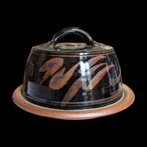John Lomas Studio Pottery Glazed Cheese Dish
