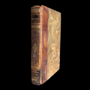 1924 Poésies Choisies de Ronsard – Librairie Garnier Frères – Marbled Boards & Leather Spine