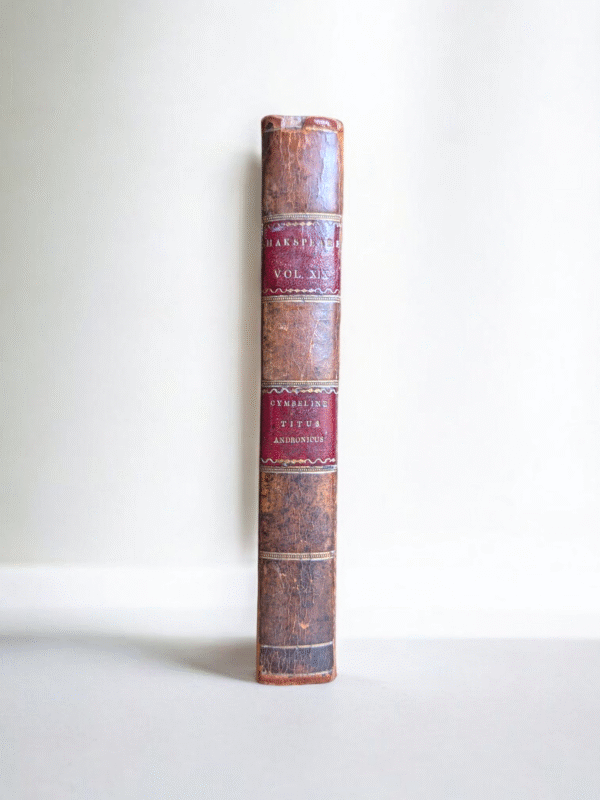 1801 The Plays of William Shakespeare Volume XIX – Cymbeline & Titus Andronicus – Printed by J.J. Tourneisen, Basil - Image 3