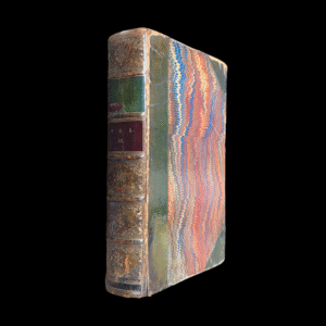 Antique Historical Volume on Ceylon – Volume II, 19th Century Leather-Bound Book with Fold-Out Map