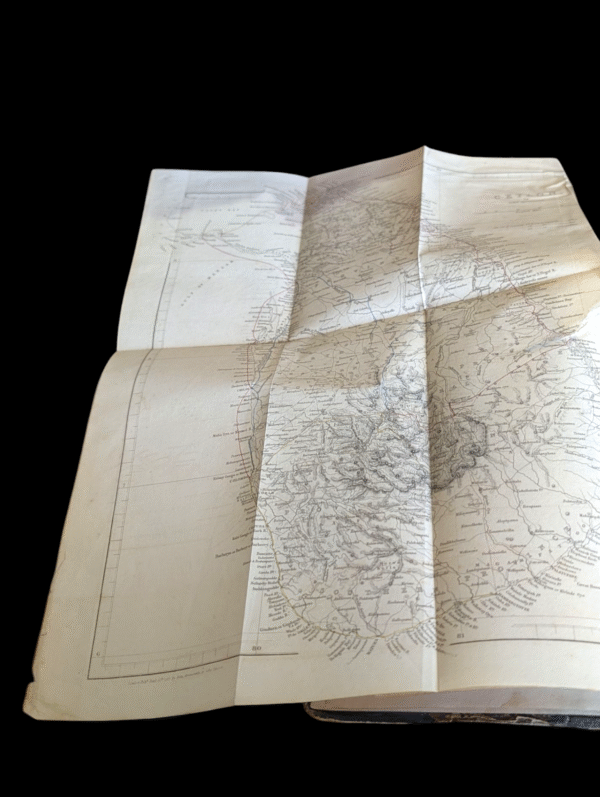 Antique Historical Volume on Ceylon – Volume II, 19th Century Leather-Bound Book with Fold-Out Map - Image 3
