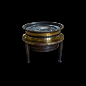 Antique Tripod Brass Map Magnifier – Industrial Surveyor’s Loupe