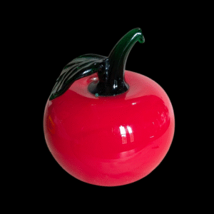 Art Glass Apple Paperweight
