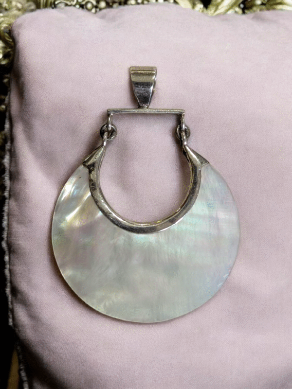 Sterling Silver & Mother Of Pearl Pendant - Image 2