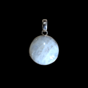 Sterling Silver & Rainbow Moonstone Pendant