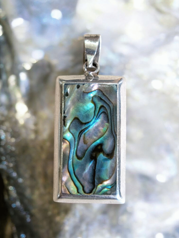 Sterling Silver & Abalone Pendant - Image 2