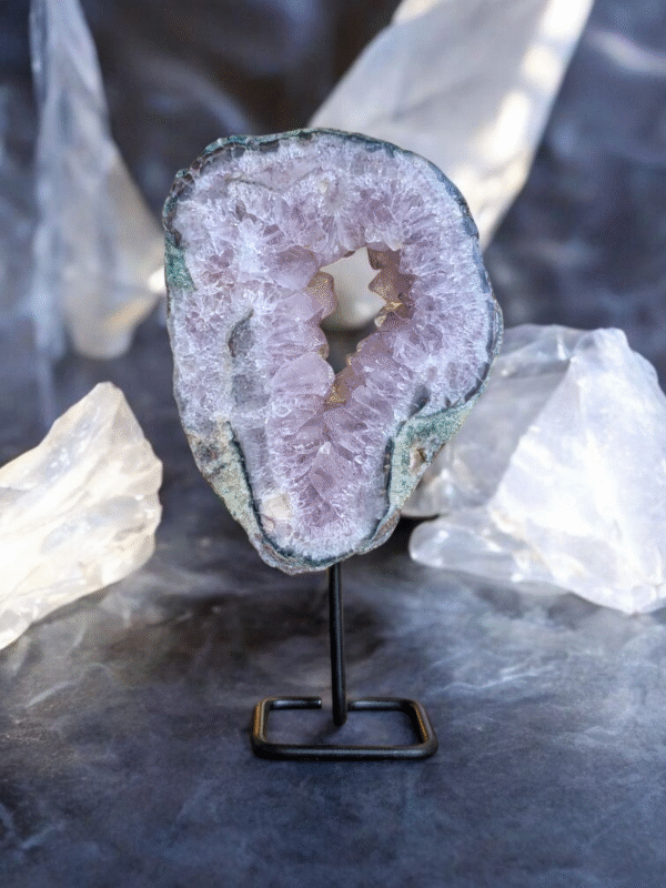 Large Amethyst Slice On Stand - Image 3