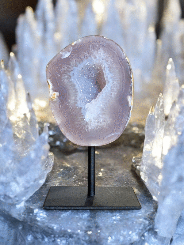 Agate Geode On Stand - Image 3