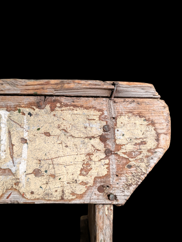 Vintage Rustic Cracket Stool - Image 2