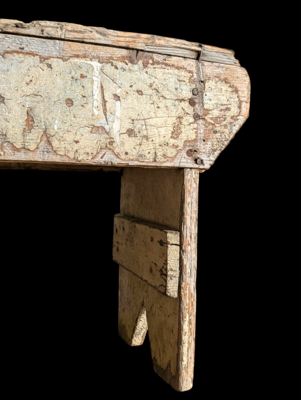 Vintage Rustic Cracket Stool - Image 3