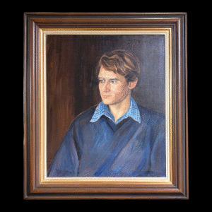 1986 Signed Oil Portrait by Jean Alexander – Christopher Robson