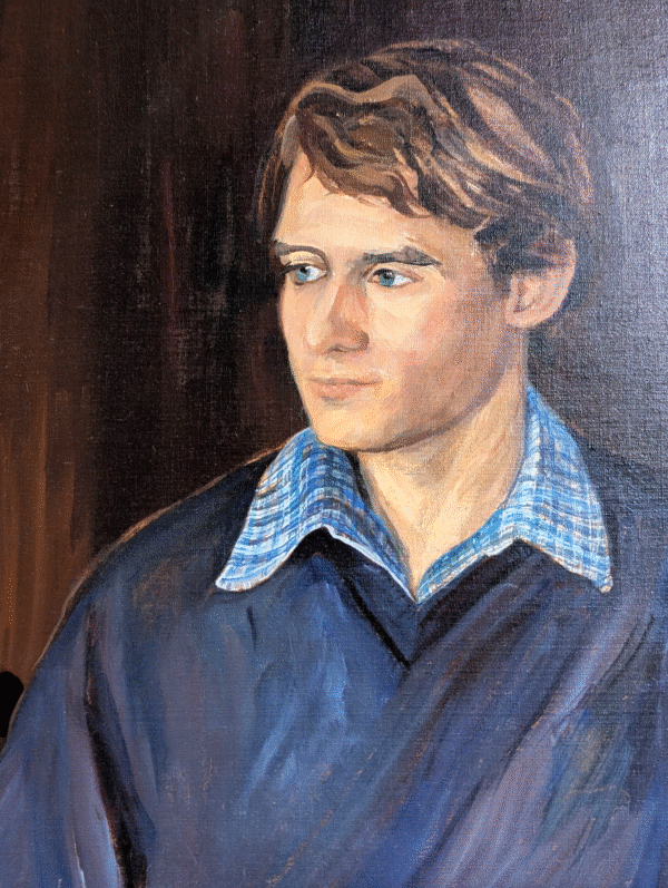 1986 Signed Oil Portrait by Jean Alexander – Christopher Robson - Image 3