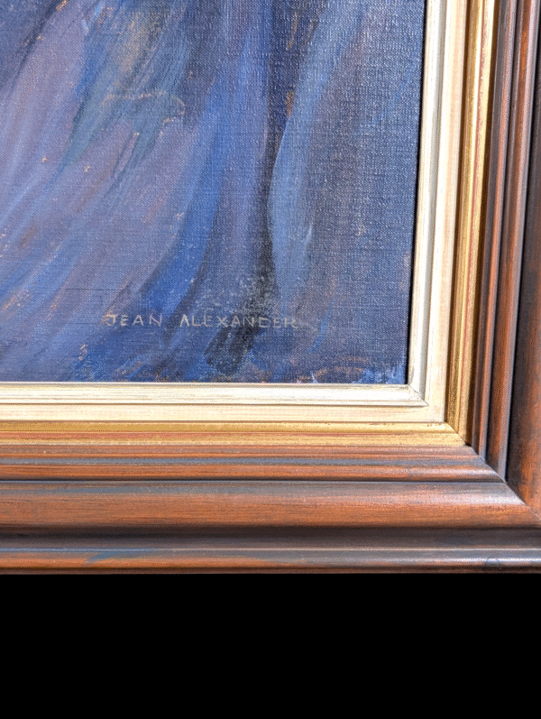 1986 Signed Oil Portrait by Jean Alexander – Christopher Robson - Image 2