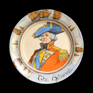 Royal Doulton Character Plate – “The Admiral” Series Ware, Early 20th Century