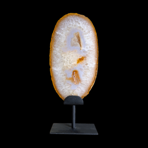 Large Agate Slice On Stand