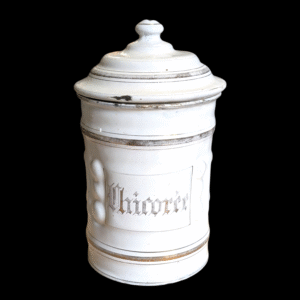 French Enamelled 'Chicoree' Canister