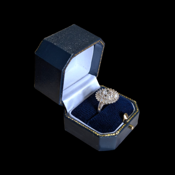 Sterling Silver CZ Cluster Ring - Size N - Image 3