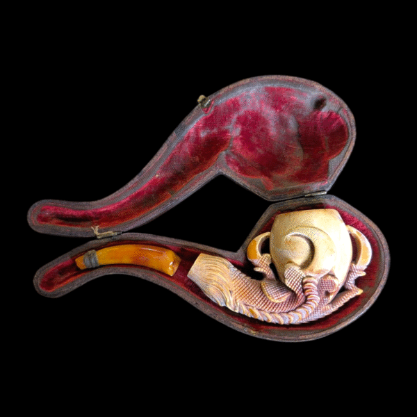 Meerschaum Claw & Ball Pipe In Fitted Case