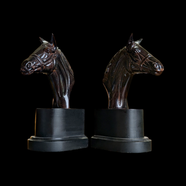 Pair Of Ceramic Horse Head Bookends - Image 4