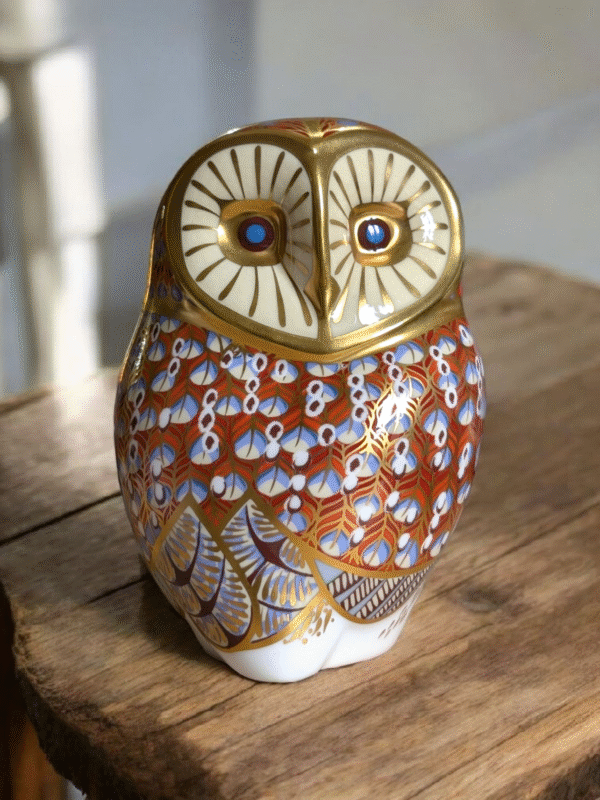 Royal Crown Derby Barn Owl Gold Stopper - Image 3