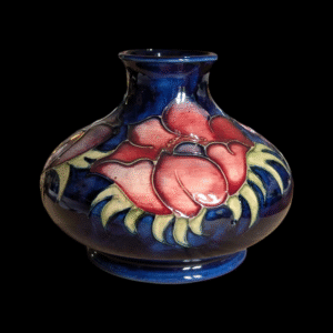 William Moorcroft Squat Vase Anemone